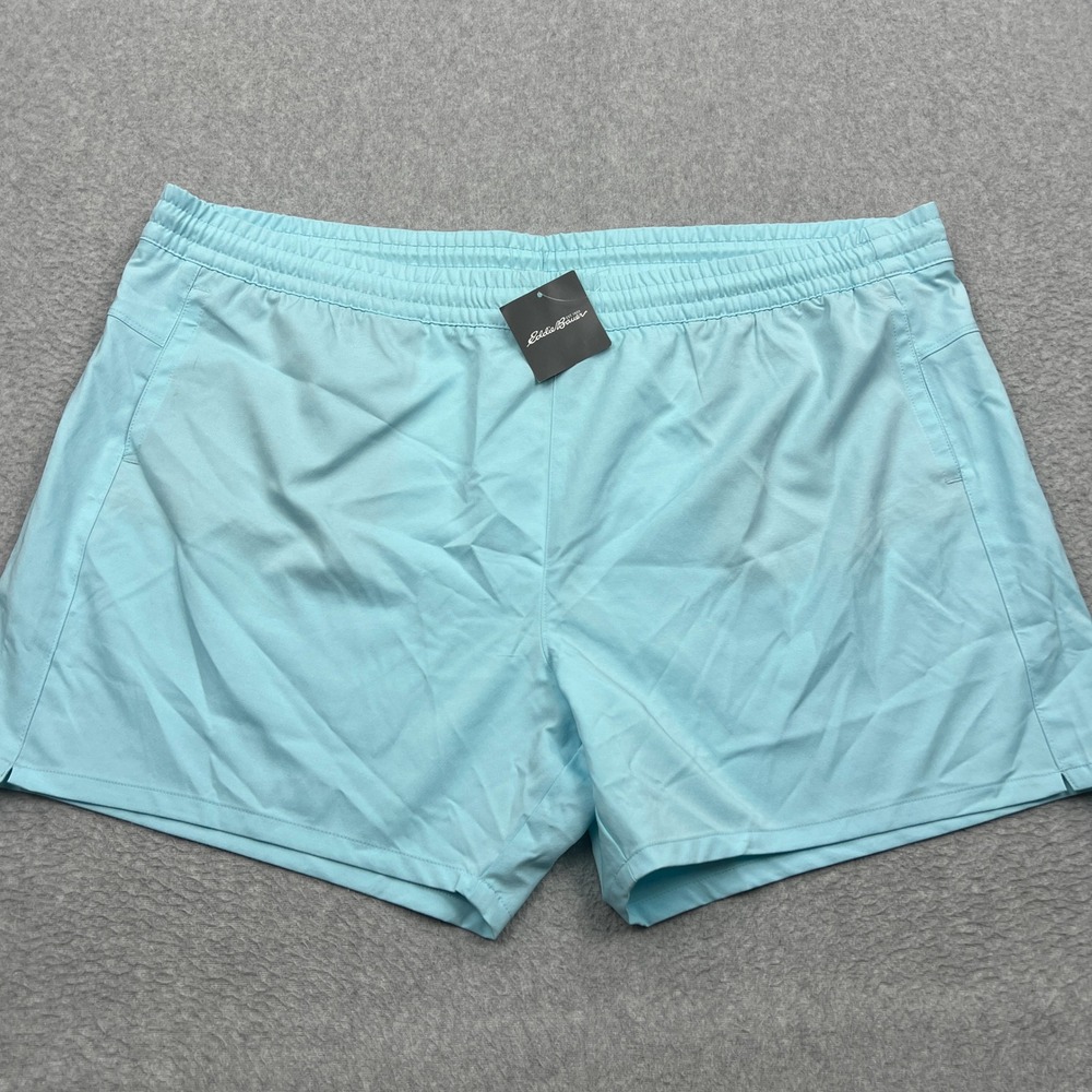 NEW Eddie Bauer Marina Amphib Shorts Womens 2XL Lagoon Blue Water Repellent 5"